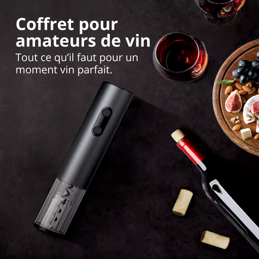 Coffret cadeau tire-bouchon électrique