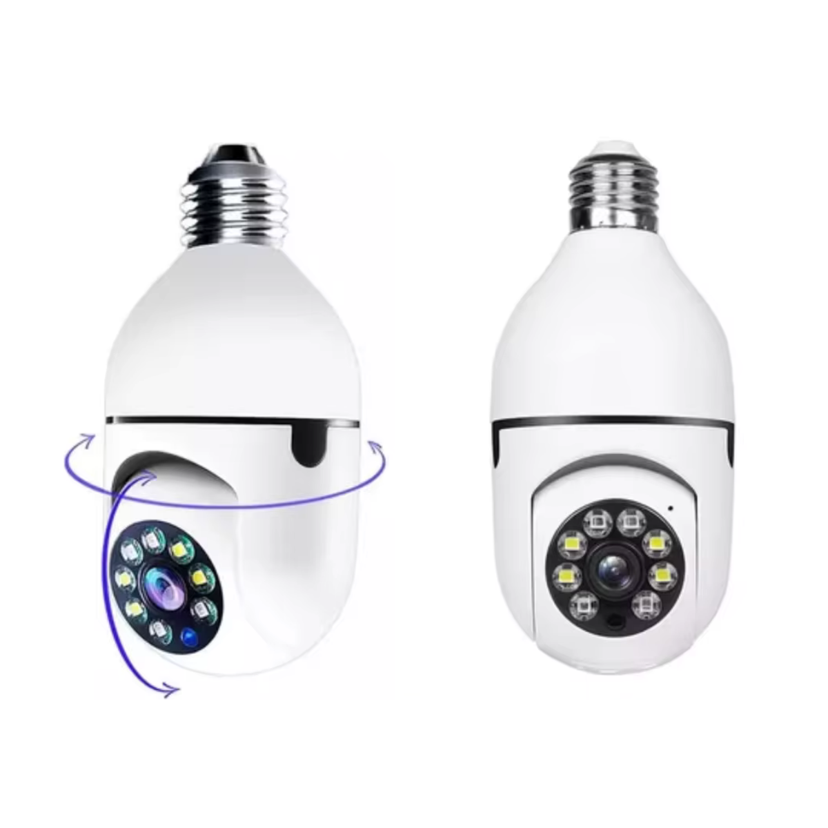 Caméra de surveillance Wi-Fi E27 à vision 360° PTZ