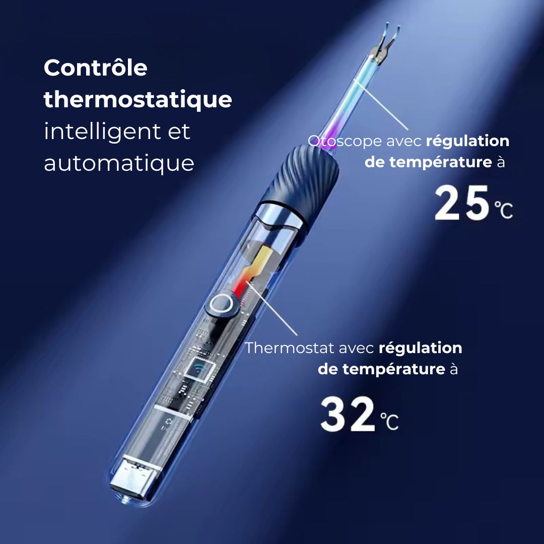 Nettoyeur d’oreilles intelligent avec caméra HD (Android/iOS)