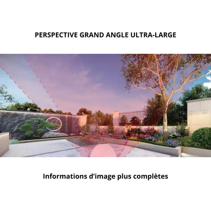 Caméra de surveillance Wi-Fi E27 à vision 360° PTZ