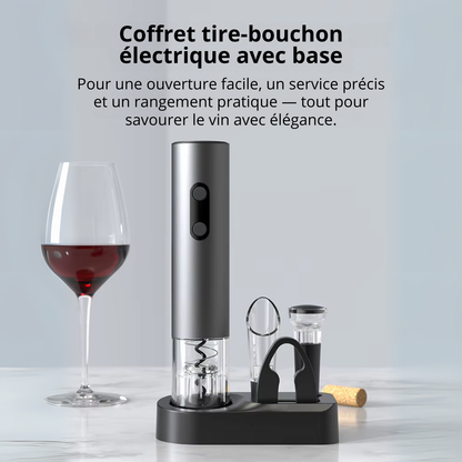 Coffret cadeau tire-bouchon électrique
