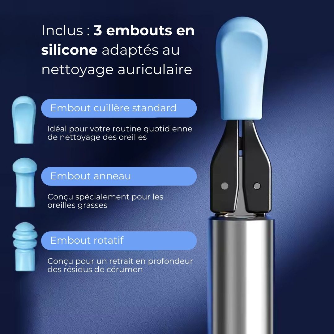 Nettoyeur d’oreilles intelligent avec caméra HD (Android/iOS)